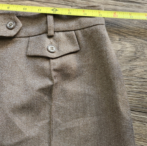 Burberrys Vintage Brown Wool High Waisted Trouser Pants - Picture 6 of 11